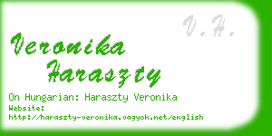 veronika haraszty business card